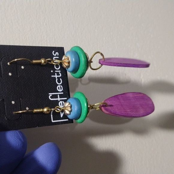 Women's Stunning Gold-Tone Colorful Beaded Drop Dangle Earrings, 3.25-inch - Picture 5 of 6